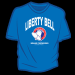 Liberty Bell Brand Fireworks Blue shirt